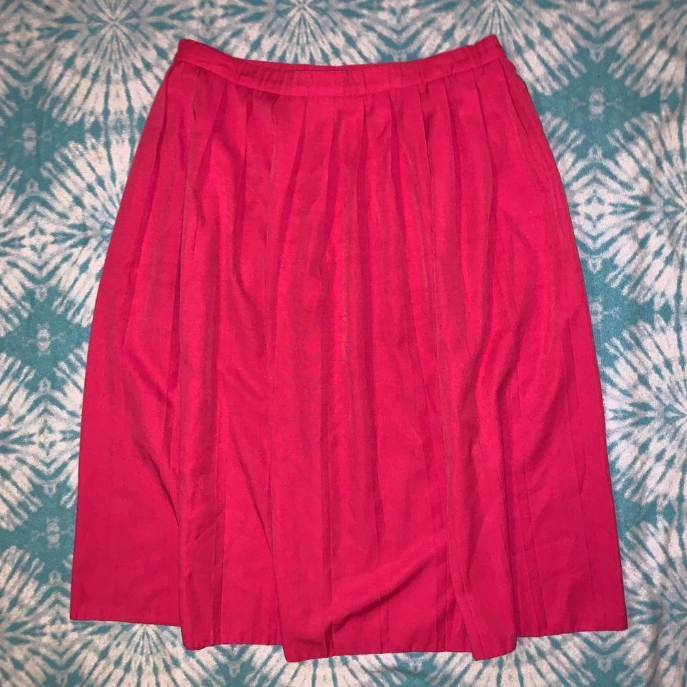 Liz Baker vintage hot pink skirt 20W